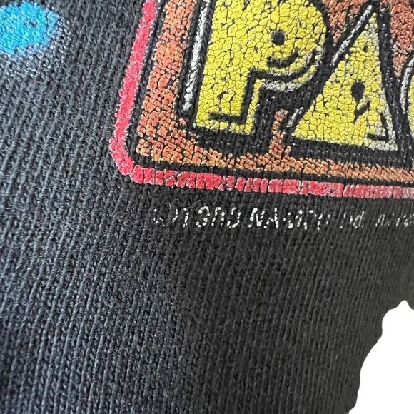 VTG PAC MAN Distressed T Shirt XL - Picture 4 of 4